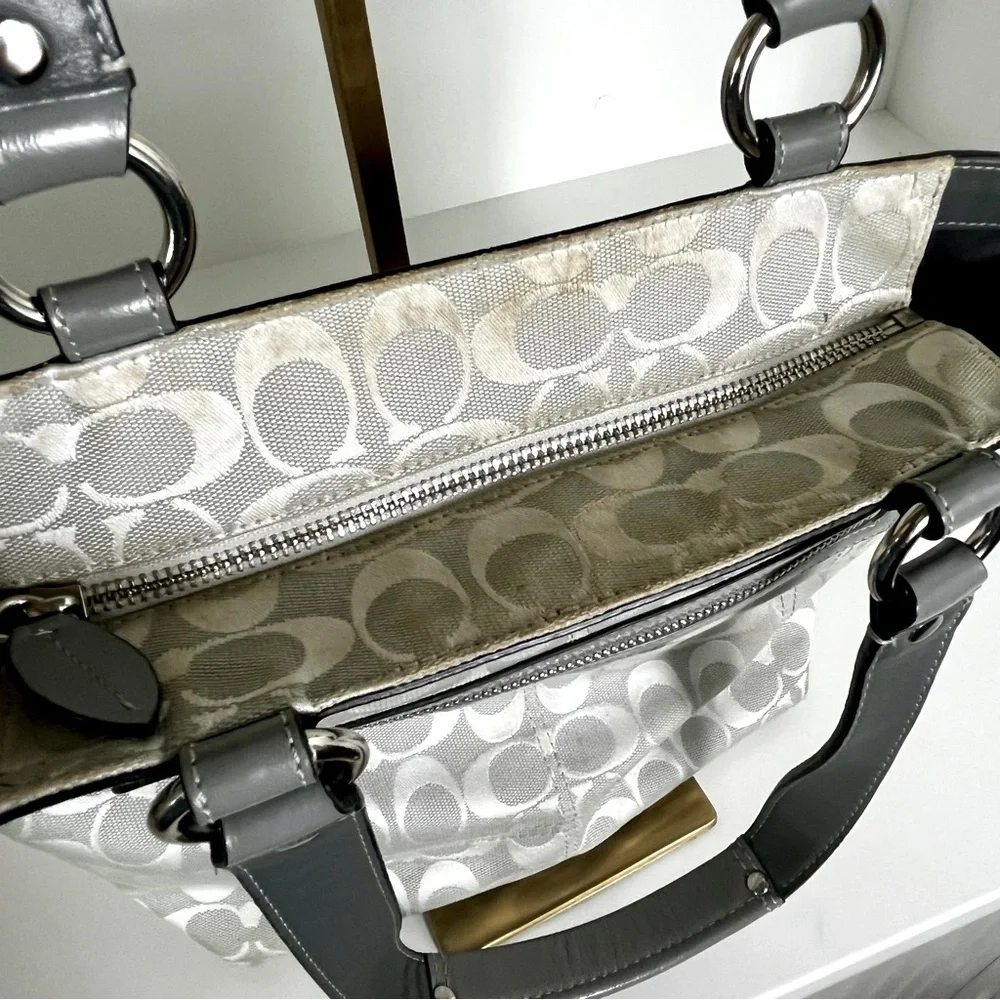 Coach Penelope Tote F14693 Signature Jacquard Tote Luxe Casual Quiet Luxury - Picture 8 of 15